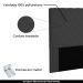 Cabeceira Decorativa Queen Size 1,60M Baelon Suede Preto G63 - Gran Belo