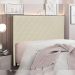 Cabeceira Decorativa Queen Size 1,60M Baelon Veludo Bege G63 - Gran Belo