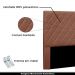 Cabeceira Decorativa Queen Size 1,60M Baelon Veludo Cobre G63 - Gran Belo