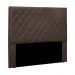 Cabeceira Decorativa Queen Size 1,60M Baelon Veludo Marrom G63 - Gran Belo