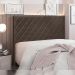 Cabeceira Decorativa Queen Size 1,60M Baelon Veludo Marrom G63 - Gran Belo