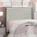 Cabeceira Decorativa Queen Size 1,60M Baelon Veludo Prata G63 - Gran Belo