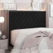 Cabeceira Decorativa Queen Size 1,60M Baelon Veludo Preto G63 - Gran Belo
