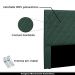 Cabeceira Decorativa Queen Size 1,60M Baelon Veludo Verde Floresta G63 - Gran Belo