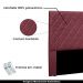 Cabeceira Decorativa Queen Size 1,60M Baelon Veludo Vinho G63 - Gran Belo