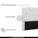 Cabeceira Decorativa Queen Size 1,60M Erza PU Branco G63 - Gran Belo
