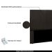 Cabeceira Decorativa Queen Size 1,60M Erza PU Marrom G63 - Gran Belo