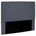Cabeceira Decorativa Queen Size 1,60M Erza Suede Cinza G63 - Gran Belo