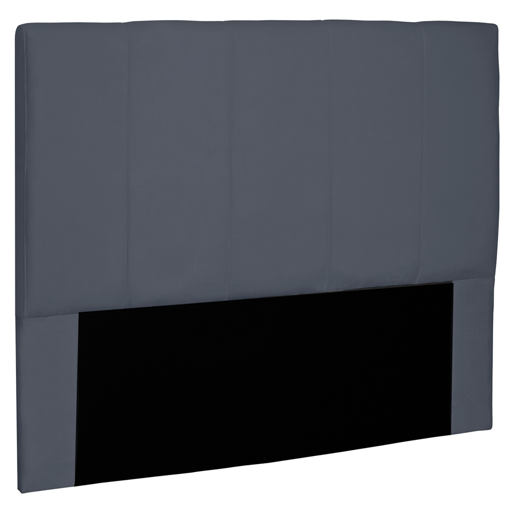 Cabeceira Decorativa Queen Size 1,60M Erza Suede Cinza G63 - Gran Belo