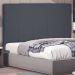 Cabeceira Decorativa Queen Size 1,60M Erza Suede Cinza G63 - Gran Belo