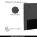 Cabeceira Decorativa Queen Size 1,60M Erza Suede Preto G63 - Gran Belo