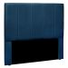 Cabeceira Decorativa Queen Size 1,60M Erza Veludo Azul Marinho G63 - Gran Belo