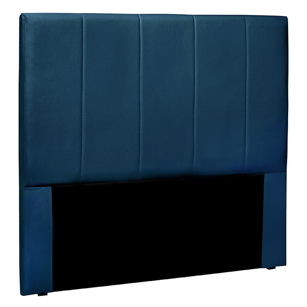 Cabeceira Decorativa Queen Size 1,60M Erza Veludo Azul Marinho G63 - Gran Belo