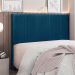 Cabeceira Decorativa Queen Size 1,60M Erza Veludo Azul Marinho G63 - Gran Belo
