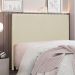 Cabeceira Decorativa Queen Size 1,60M Erza Veludo Bege G63 - Gran Belo