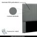 Cabeceira Decorativa Queen Size 1,60M Erza Veludo Cinza G63 - Gran Belo