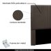 Cabeceira Decorativa Queen Size 1,60M Erza Veludo Marrom G63 - Gran Belo