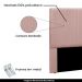 Cabeceira Decorativa Queen Size 1,60M Erza Veludo Rosa G63 - Gran Belo