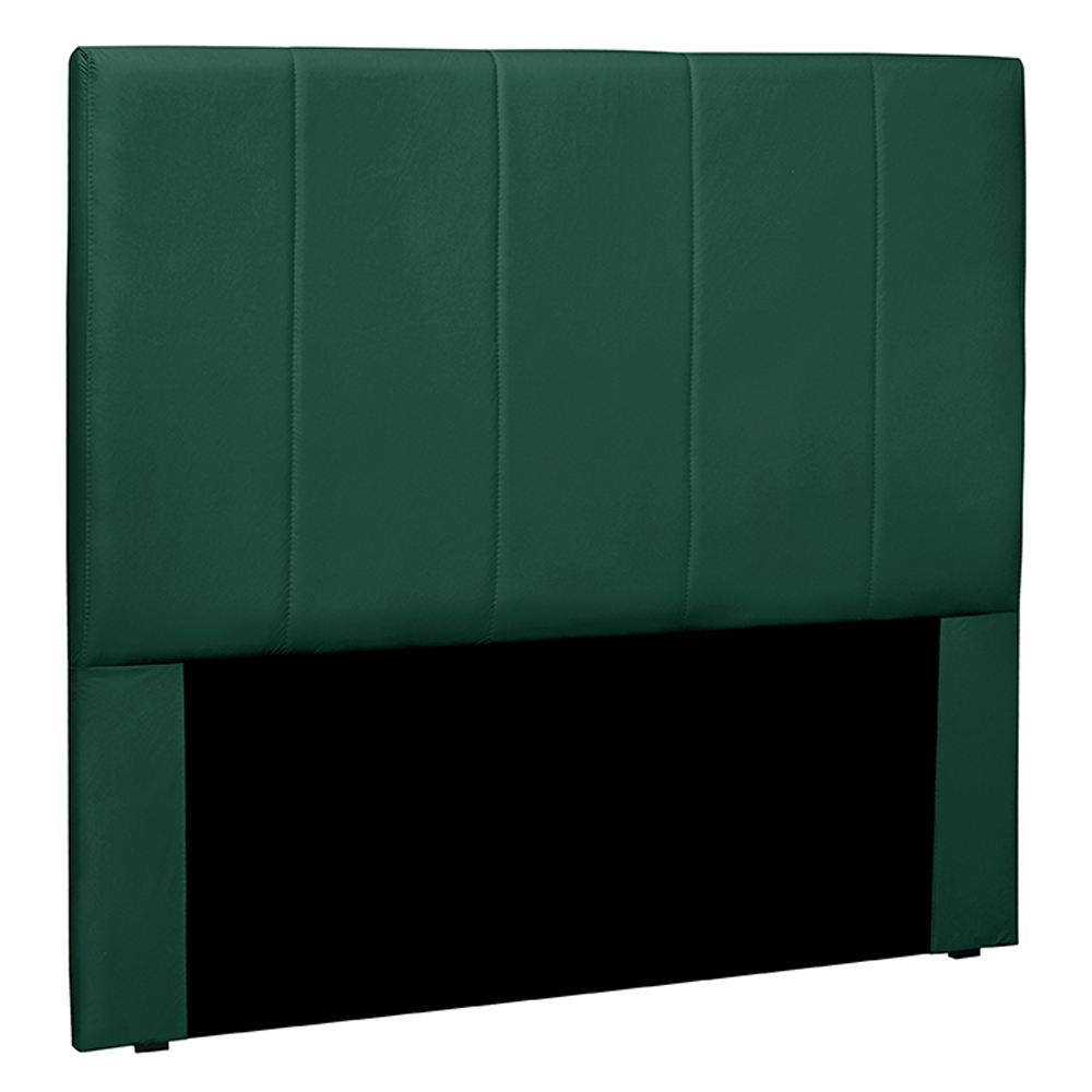 Cabeceira Decorativa Queen Size 1,60M Erza Veludo Verde Floresta G63 - Gran Belo