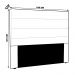 Cabeceira Decorativa Queen Size 1,60M Guess PU Branco G63 - Gran Belo
