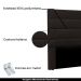 Cabeceira Decorativa Queen Size 1,60M Guess PU Marrom G63 - Gran Belo