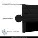 Cabeceira Decorativa Queen Size 1,60M Guess PU Preto G63 - Gran Belo
