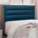 Cabeceira Decorativa Queen Size 1,60M Guess Veludo Azul Marinho G63 - Gran Belo