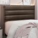 Cabeceira Decorativa Queen Size 1,60M Guess Veludo Marrom G63 - Gran Belo