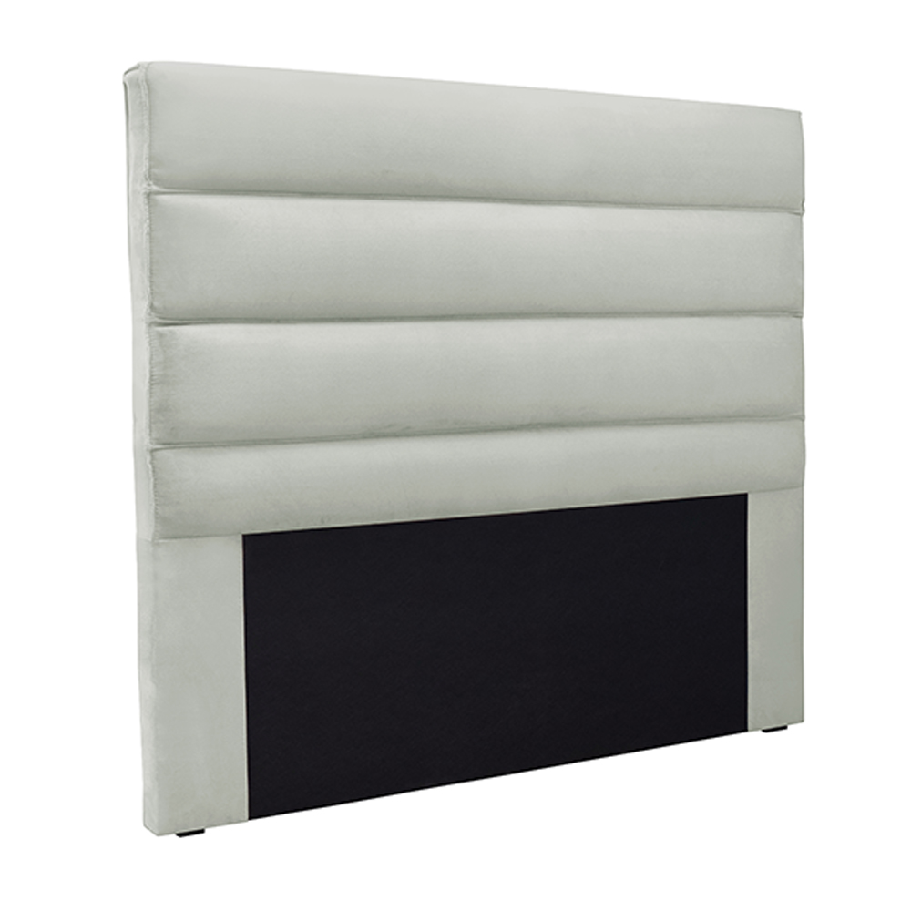Cabeceira Decorativa Queen Size 1,60M Guess Veludo Prata G63 - Gran Belo