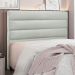 Cabeceira Decorativa Queen Size 1,60M Guess Veludo Prata G63 - Gran Belo