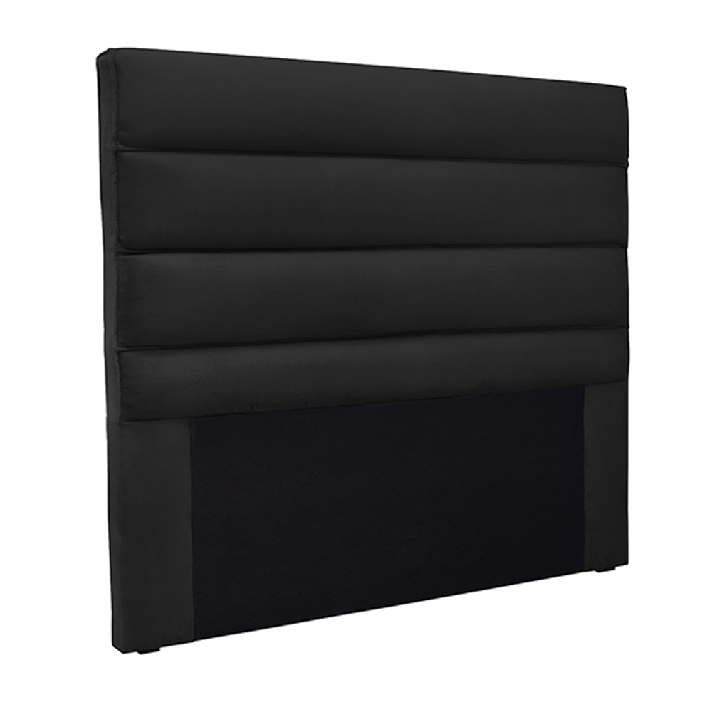 Cabeceira Decorativa Queen Size 1,60M Guess Veludo Preto G63 - Gran Belo