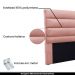 Cabeceira Decorativa Queen Size 1,60M Guess Veludo Rosa G63 - Gran Belo