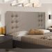 Cabeceira Decorativa Queen Size 1,60M Kors Linho Areia G63 - Gran Belo
