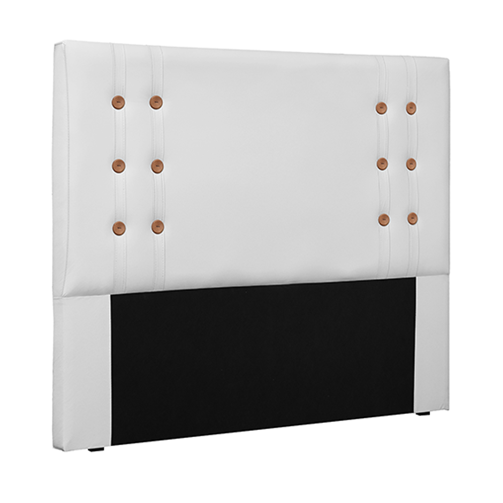 Cabeceira Decorativa Queen Size 1,60M Kors PU Branco G63 - Gran Belo