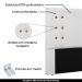 Cabeceira Decorativa Queen Size 1,60M Kors PU Branco G63 - Gran Belo