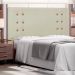 Cabeceira Decorativa Queen Size 1,60M Kors PU Marfim G63 - Gran Belo