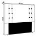 Cabeceira Decorativa Queen Size 1,60M Kors PU Marrom G63 - Gran Belo