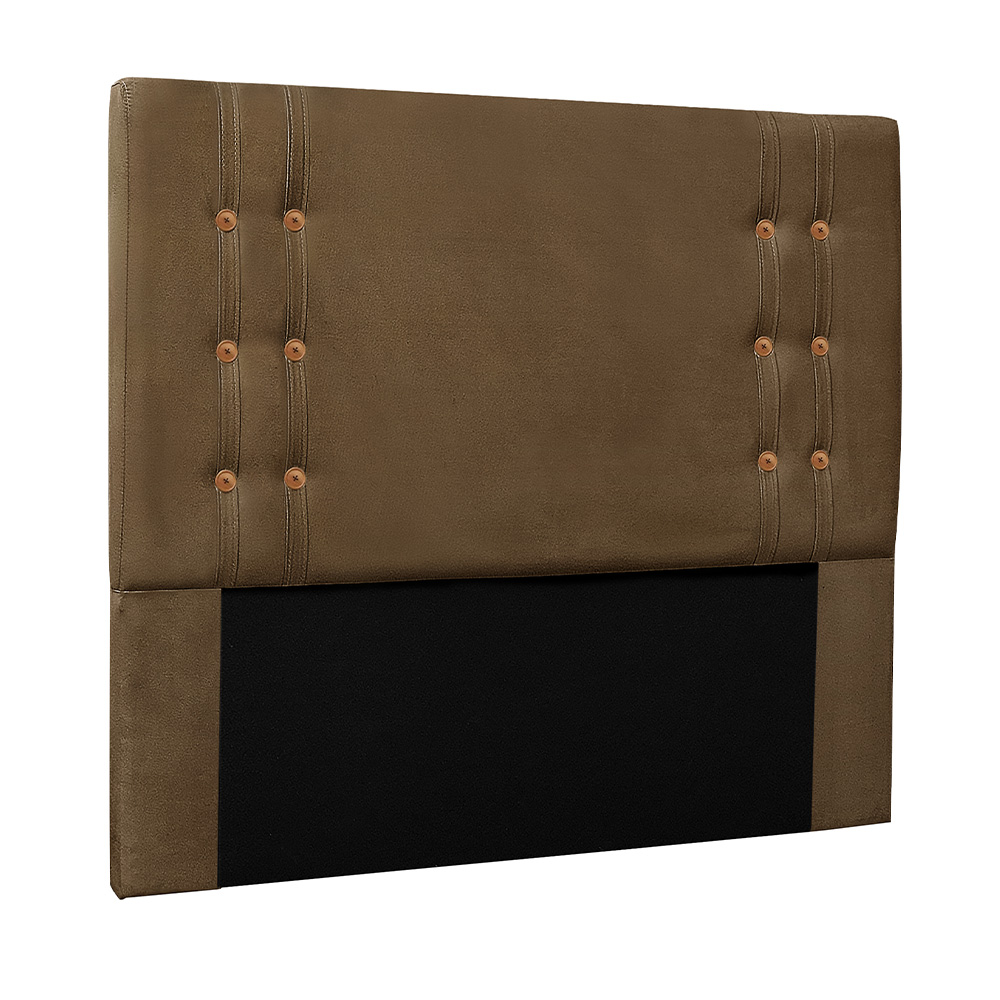 Cabeceira Decorativa Queen Size 1,60M Kors Suede Caramelo G63 - Gran Belo