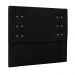 Cabeceira Decorativa Queen Size 1,60M Kors Suede Preto G63 - Gran Belo