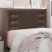Cabeceira Decorativa Queen Size 1,60M Kors Veludo Marrom G63 - Gran Belo