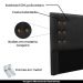 Cabeceira Decorativa Queen Size 1,60M Kors Veludo Preto G63 - Gran Belo
