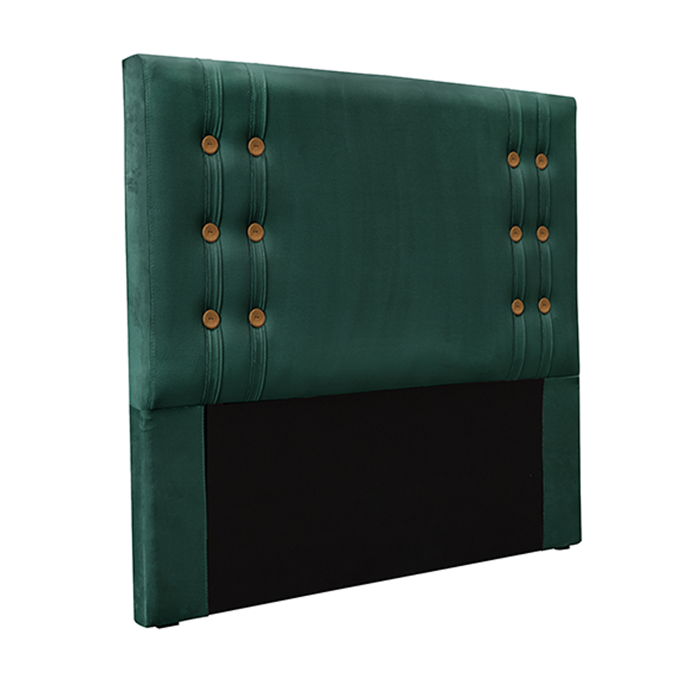 Cabeceira Decorativa Queen Size 1,60M Kors Veludo Verde Floresta G63 - Gran Belo