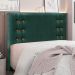 Cabeceira Decorativa Queen Size 1,60M Kors Veludo Verde Floresta G63 - Gran Belo