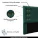 Cabeceira Decorativa Queen Size 1,60M Kors Veludo Verde Floresta G63 - Gran Belo