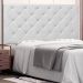 Cabeceira Decorativa Queen Size 1,60M Tàzio PU Branco G63 - Gran Belo