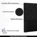 Cabeceira Decorativa Queen Size 1,60M Tàzio PU Preto G63 - Gran Belo