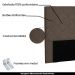 Cabeceira Decorativa Queen Size 1,60M Tàzio Suede Caramelo G63 - Gran Belo