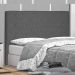 Cabeceira Decorativa Queen Size 1,60M Tàzio Suede Cinza G63 - Gran Belo