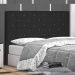 Cabeceira Decorativa Queen Size 1,60M Tàzio Suede Preto G63 - Gran Belo