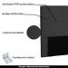 Cabeceira Decorativa Queen Size 1,60M Tàzio Suede Preto G63 - Gran Belo